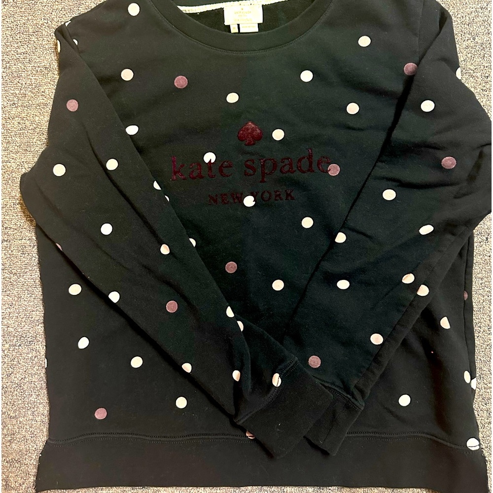 KATE ♠️ SPADE Women’s (M) Multicolored Polka dot Sweatshirt with velvet logo